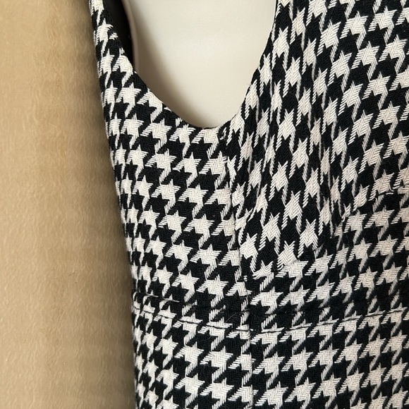 Talbots Petites Wool Houndstooth Sleeveless Dress Size 2P - Picture 11 of 13
